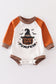 Halloween pumpkin baby romper