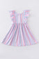 Easter stripe rabbit girl dress