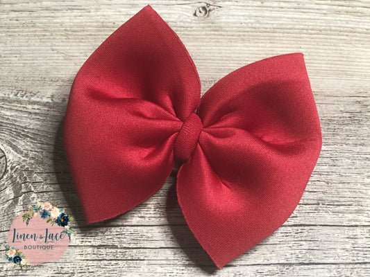 Red Puff Bow